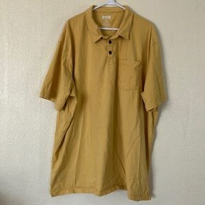 Duluth Trading Co. Yellow Polo Shirt, 4XL